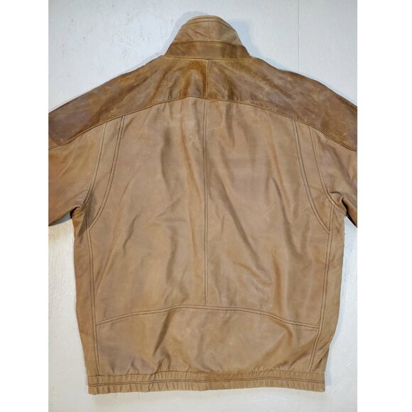 Vtg ORVIS Lone Pine Brown Leather Jacket | Made in USA | 42 - Picture 4 of 16